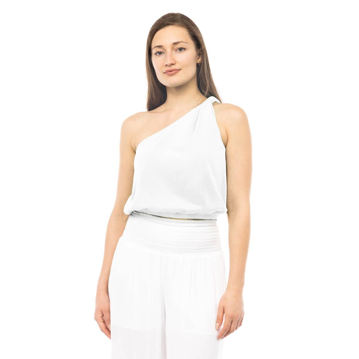 One Shoulder Knot Top