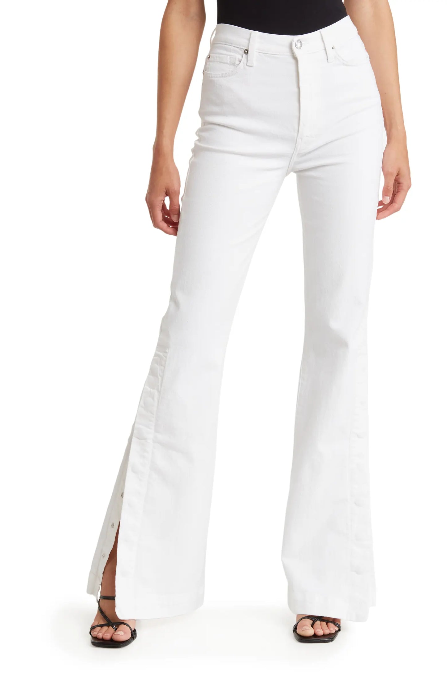 Side Snap Flare Jean