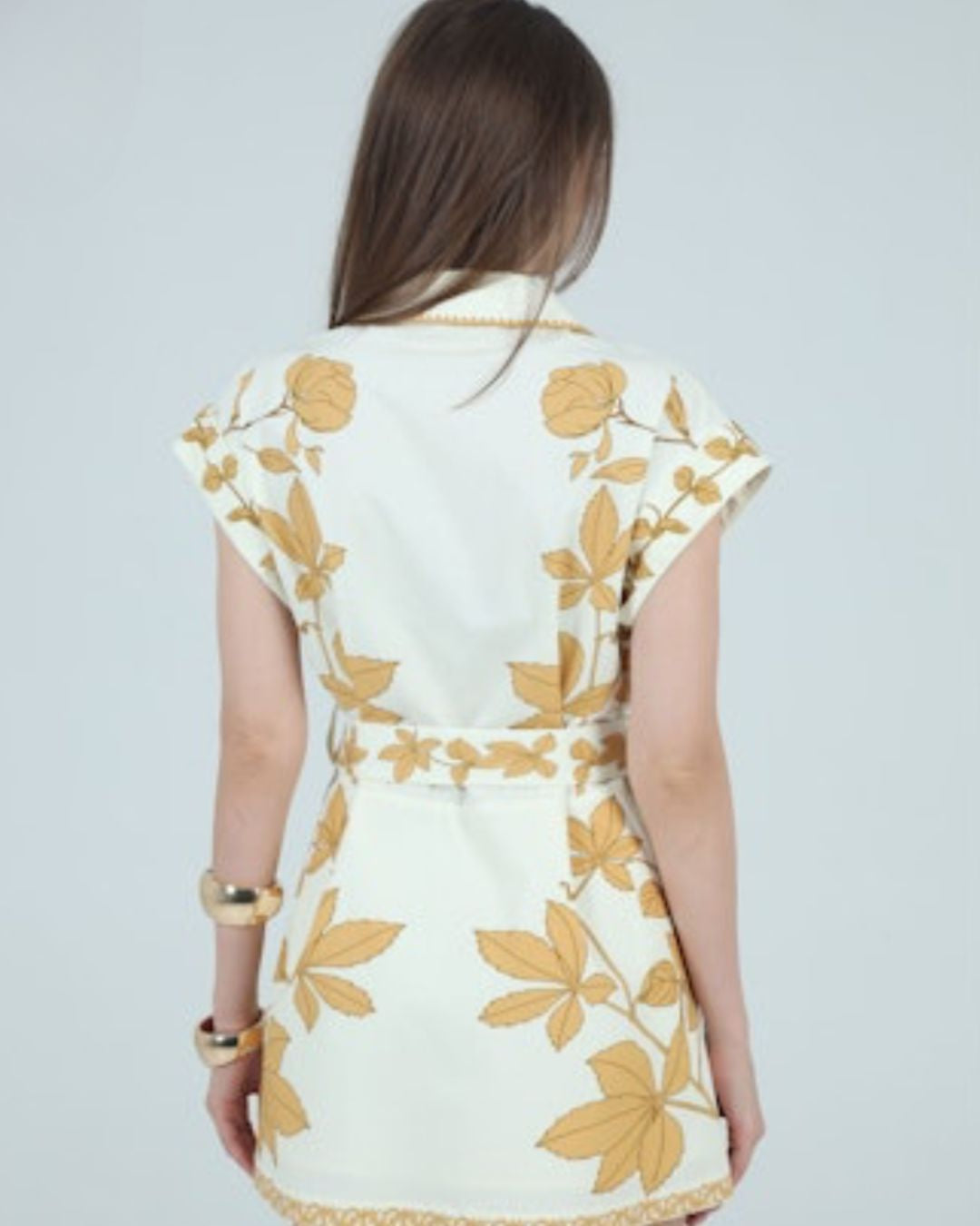 Sunluck A Line Shirt Dress
