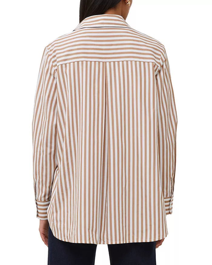 Thick Striped Over Shirt
