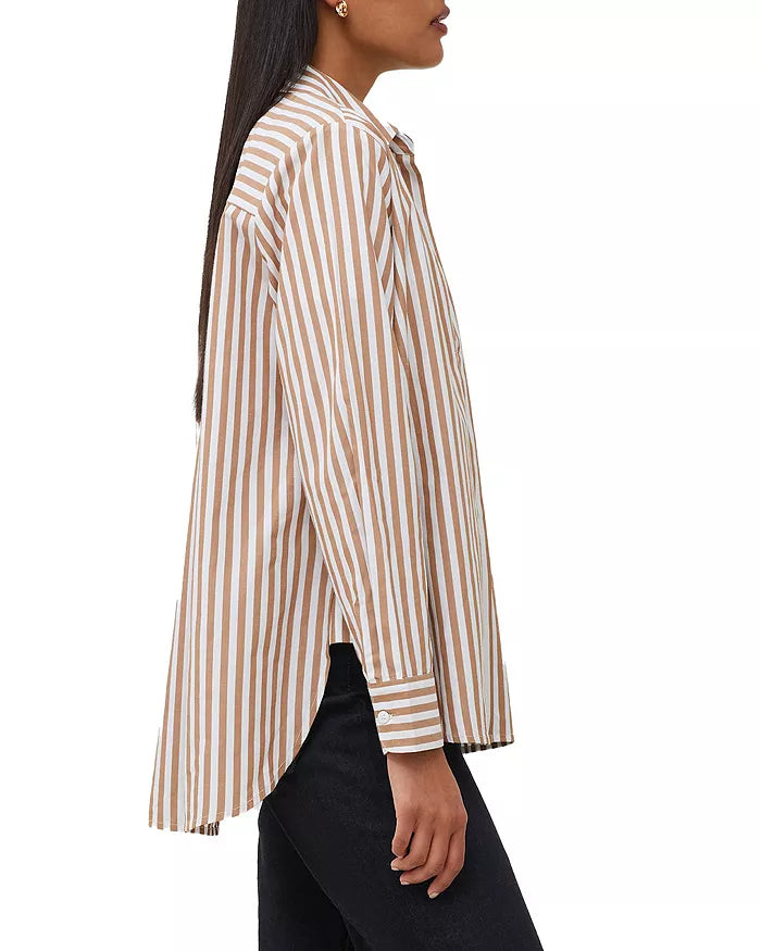 Thick Striped Over Shirt