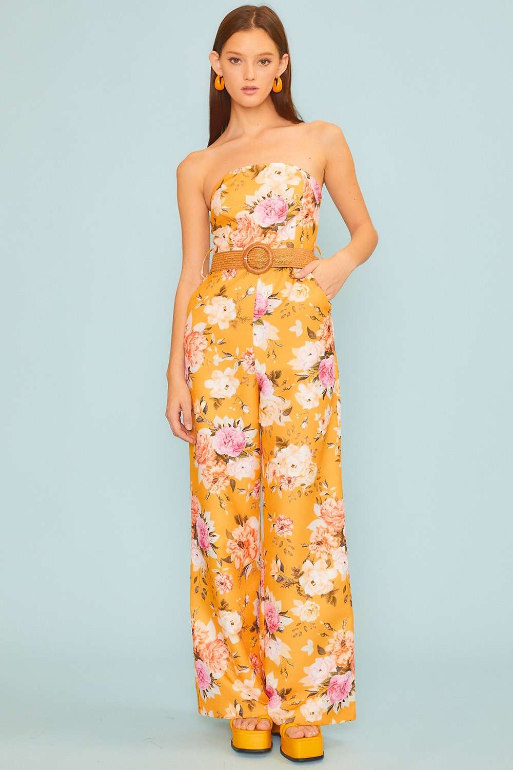 Floral Print Jumpsuit