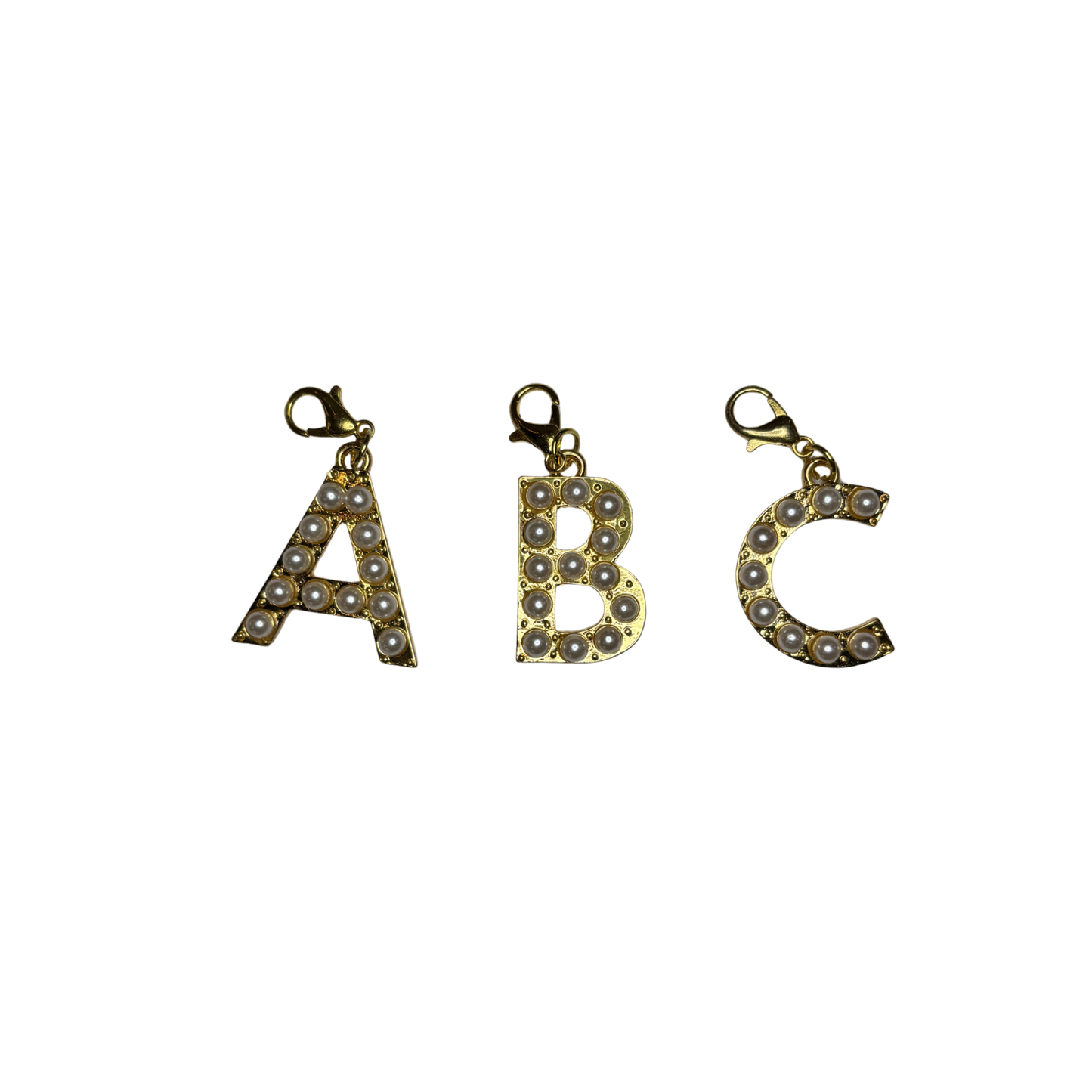 Full Pearl Letter Charm