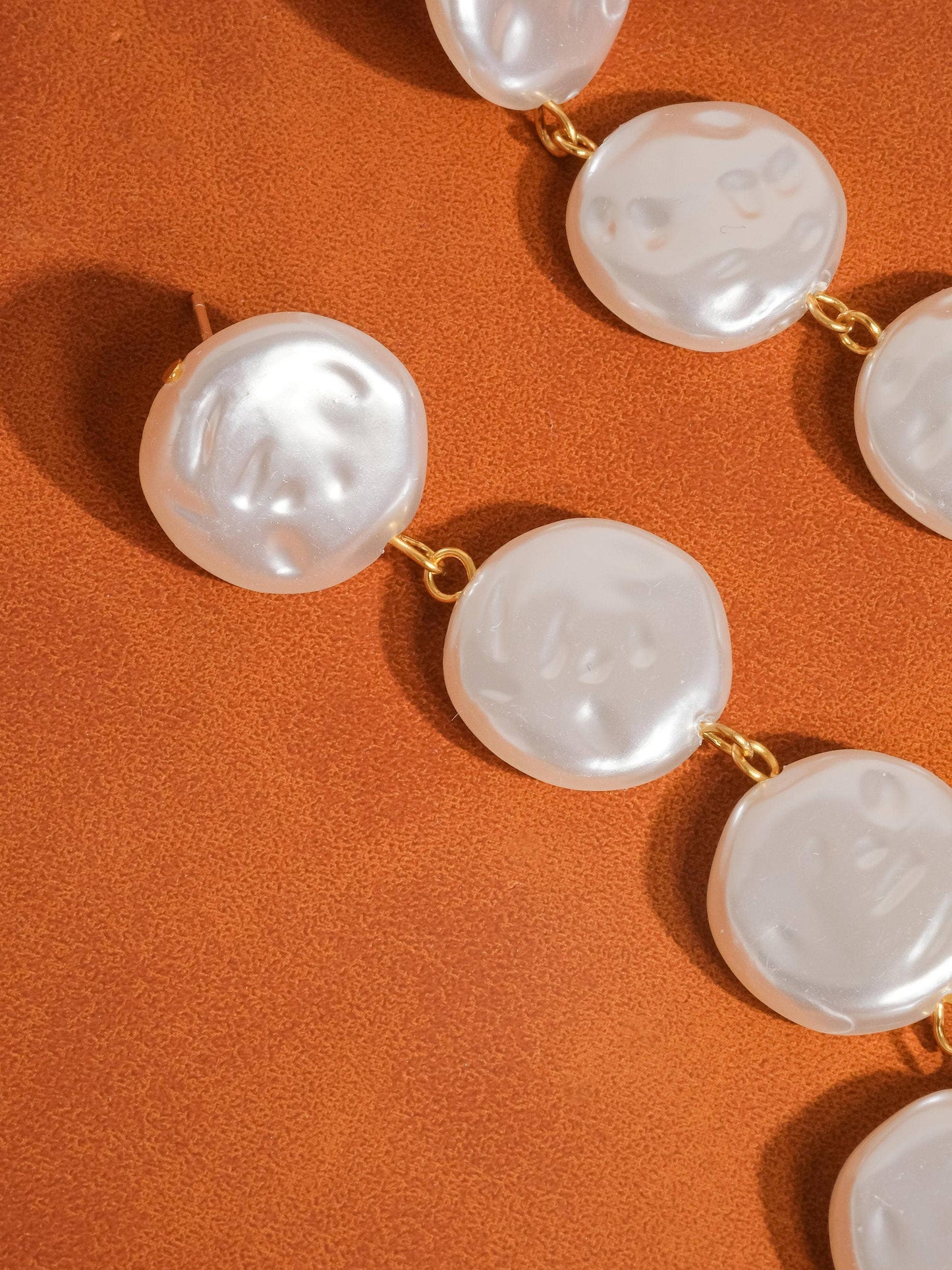 Héloïse 18K Non-Tarnish Pearl Drop Earring: Yellow Gold