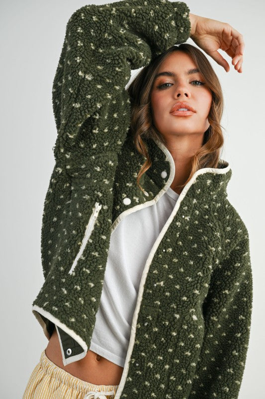 Olive Fleece Jacket