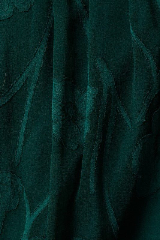 Hunter Green Flare Mini Dress