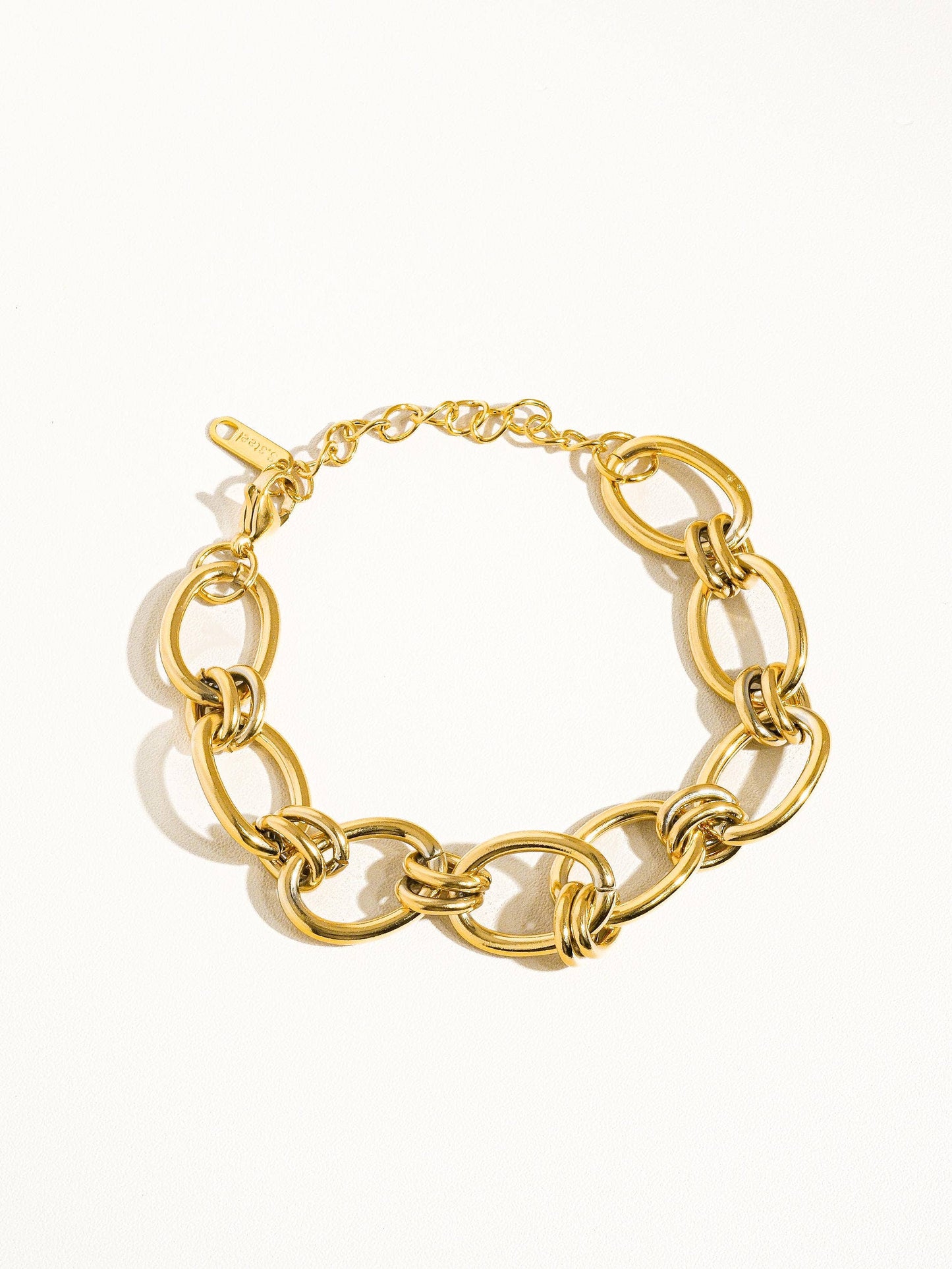 Tila 18K Gold Non-Tarnish Bold Chain Bracelet: Yellow Gold