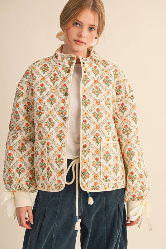 Floral Quilted Jacket