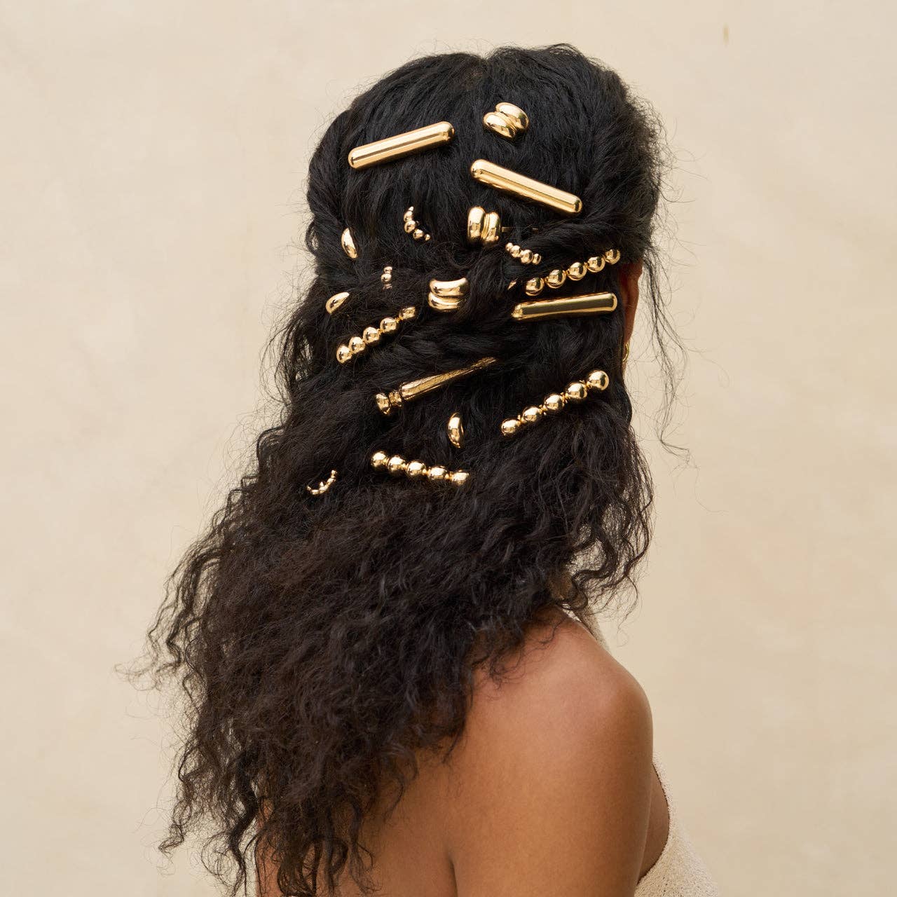 Gold Metal Pony Pins 3 pc Set