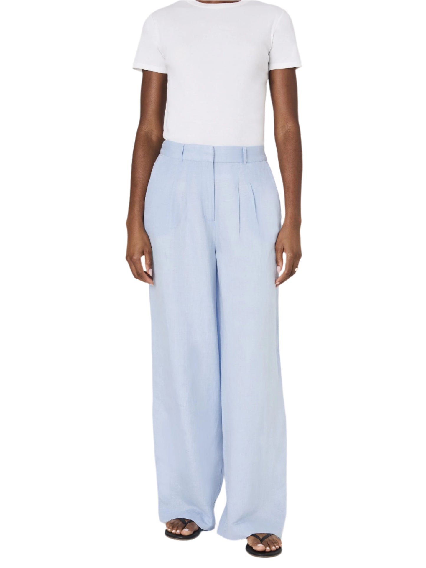 Light Blue Linen Trousers