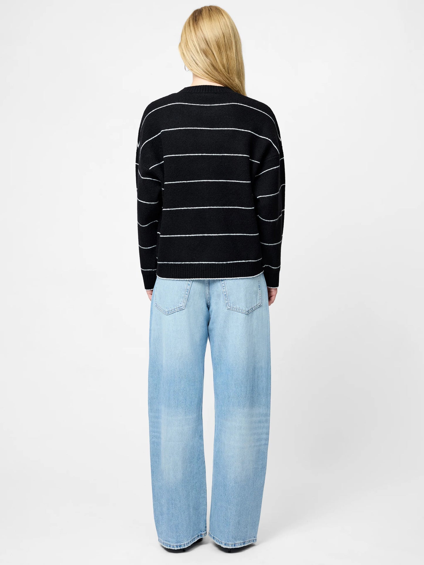 Striped Crew Sweater