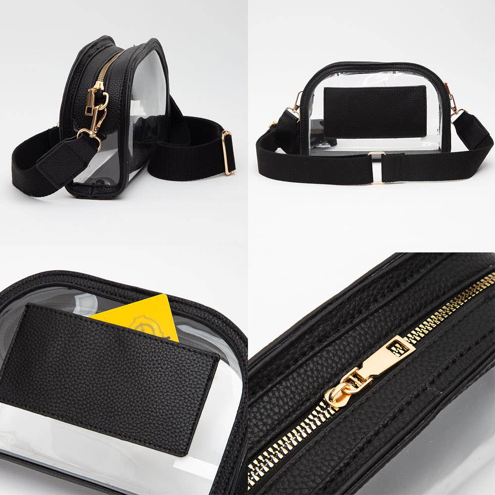 Navy Crossbody Camera Game Day Bag