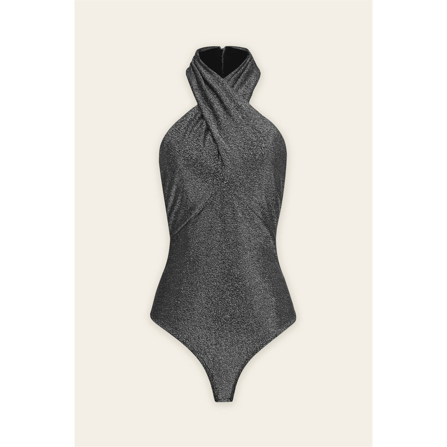 Celestial Eve Cross Over Halter Neck Bodysuit