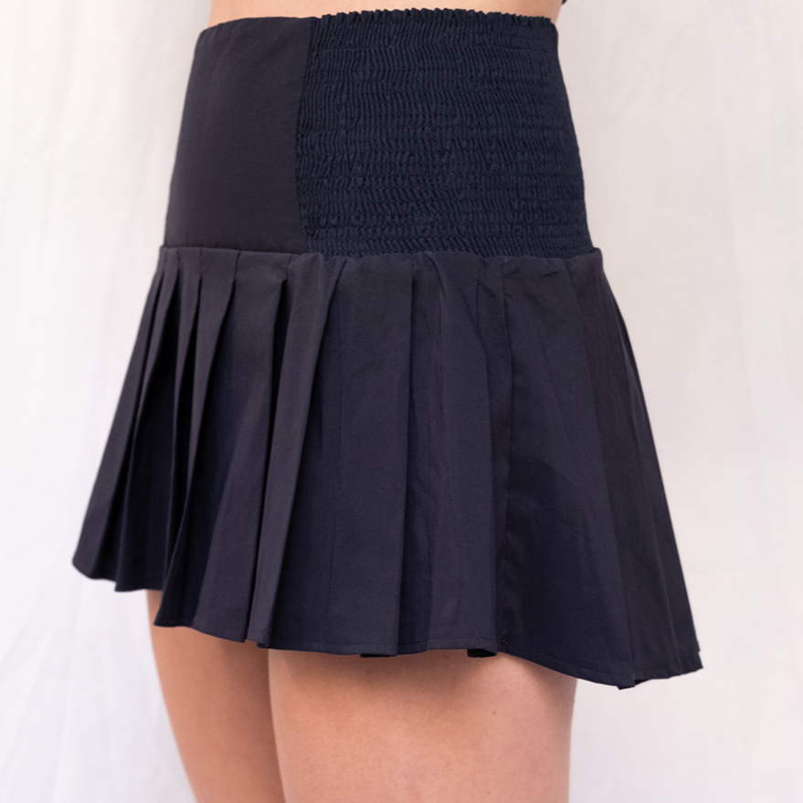 Navy Addison Skirt