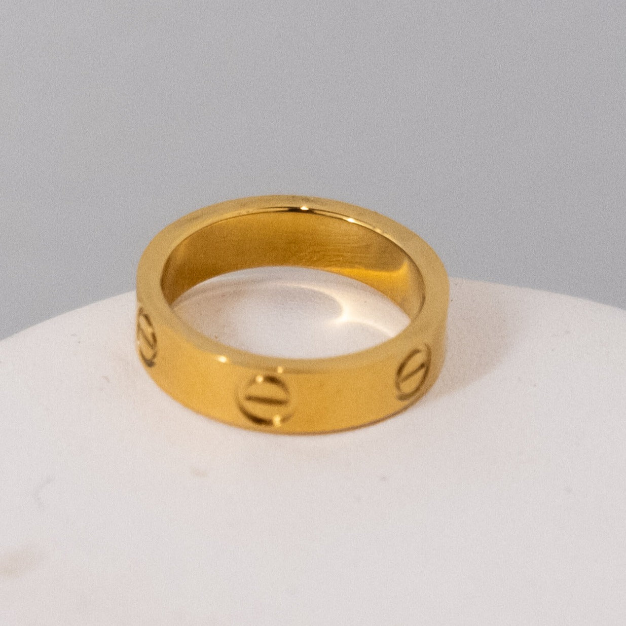 Gold Designer Inspired Love Ring