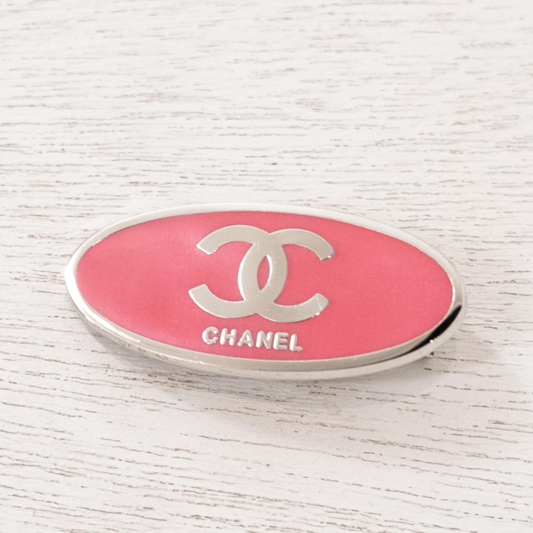 Designer Inspired CC Hair Clip Dark Pink