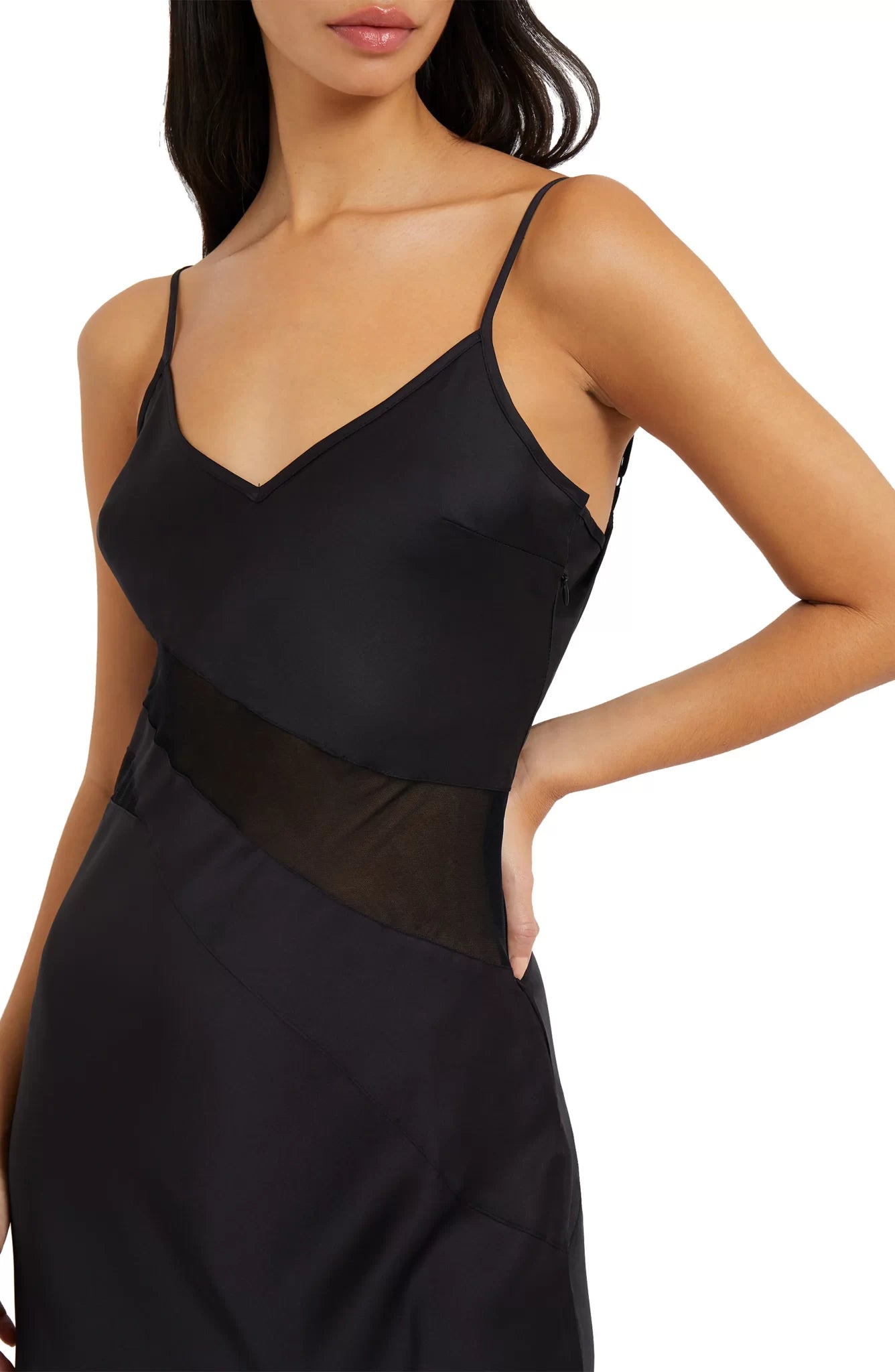 Satin Strappy Dress