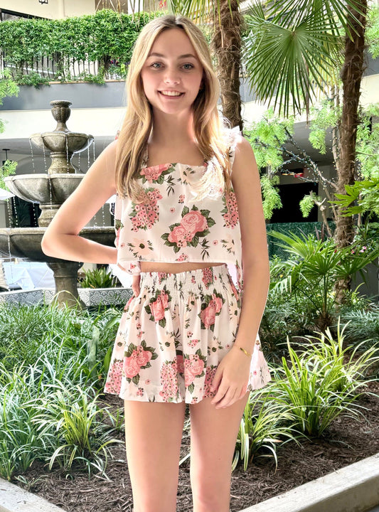 Savannah Top Pink Floral