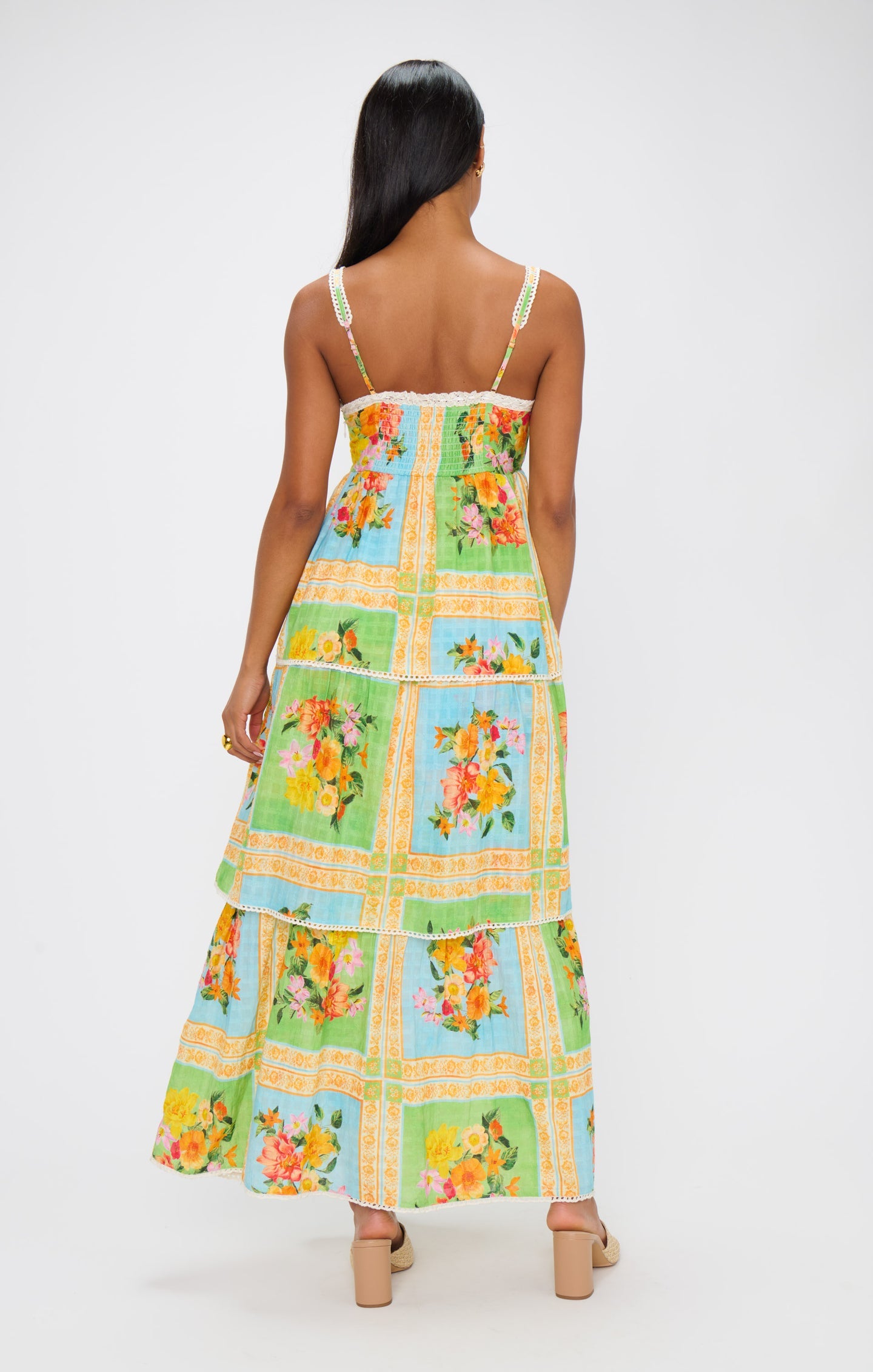 Country Bouquet Midi Dress