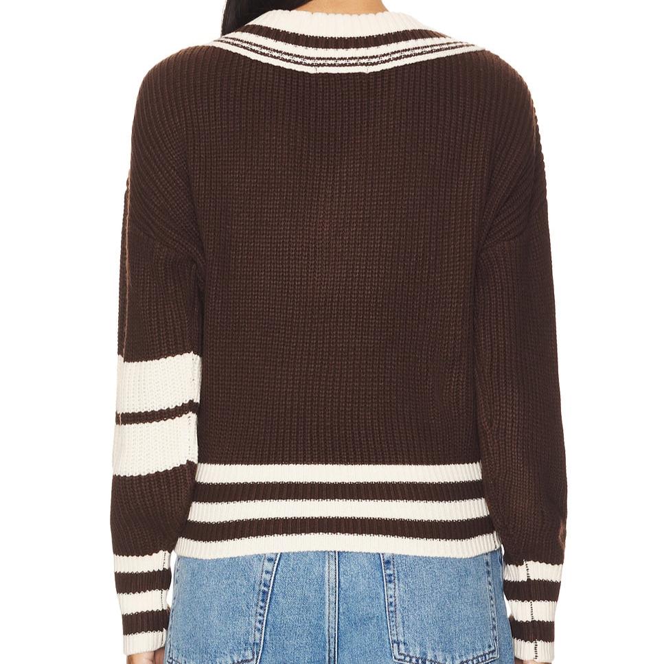 Chestnut Varsity Crop Sweater