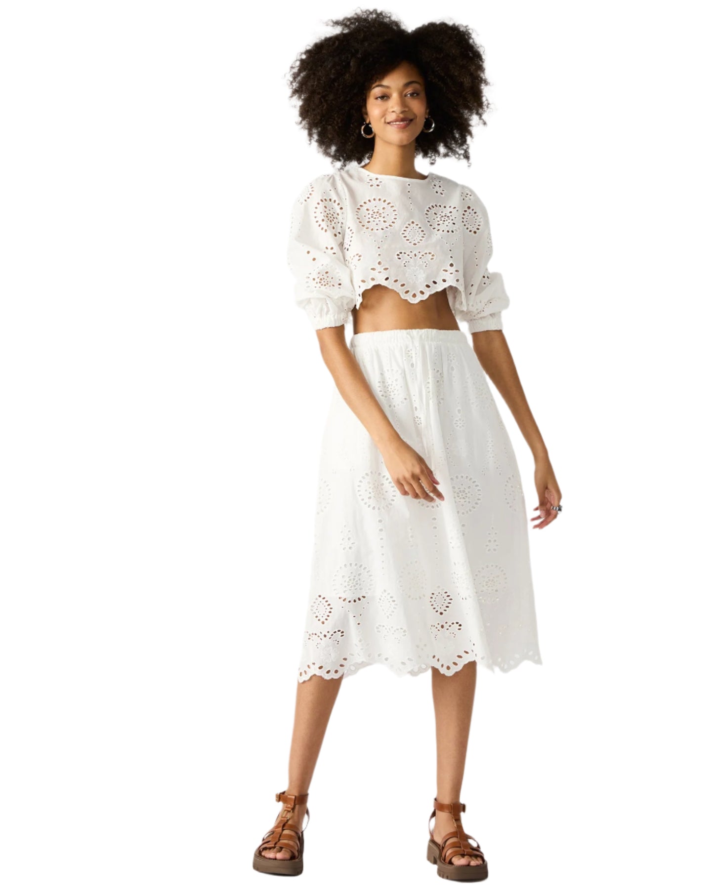 White Eyelet Blouse