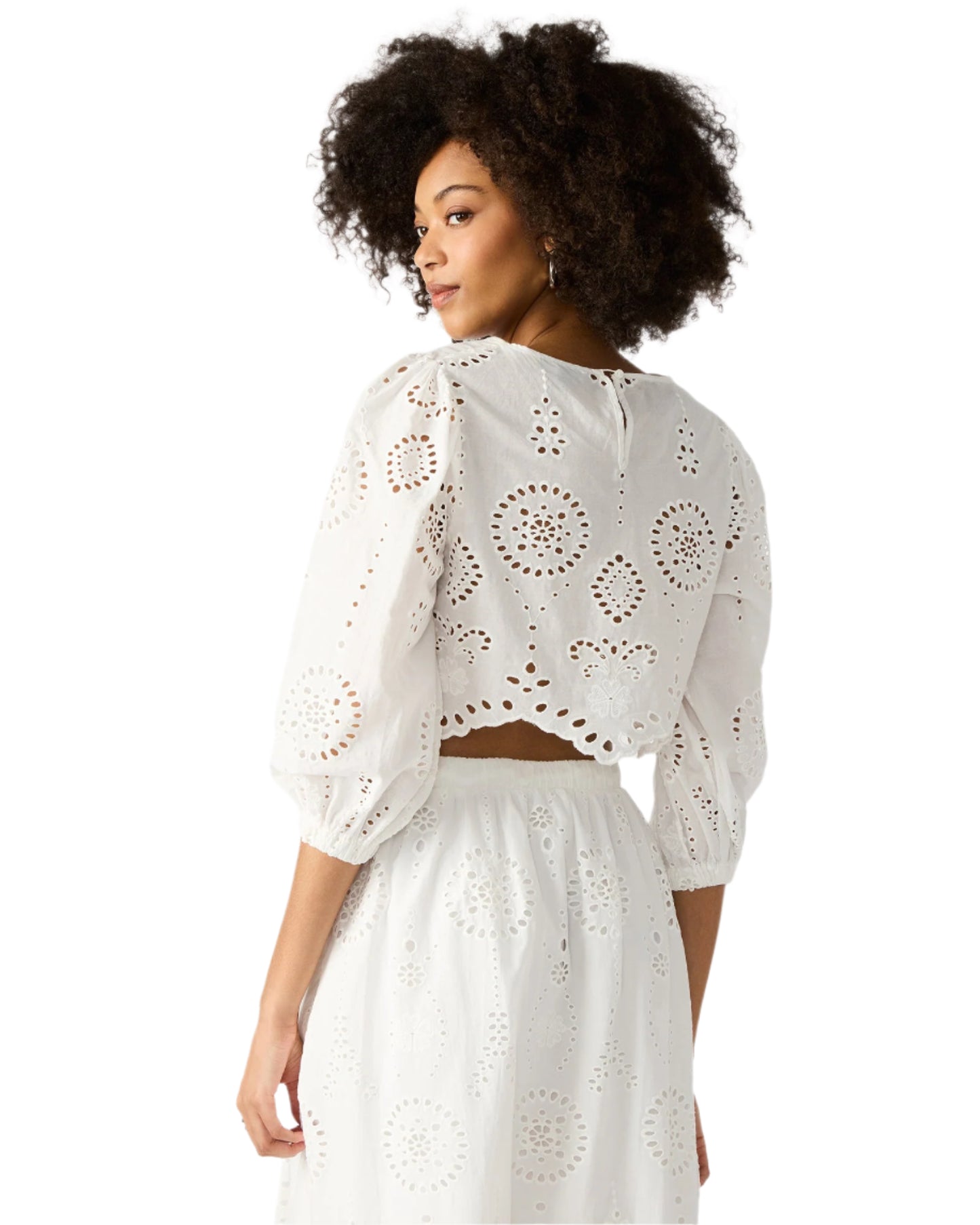 White Eyelet Blouse