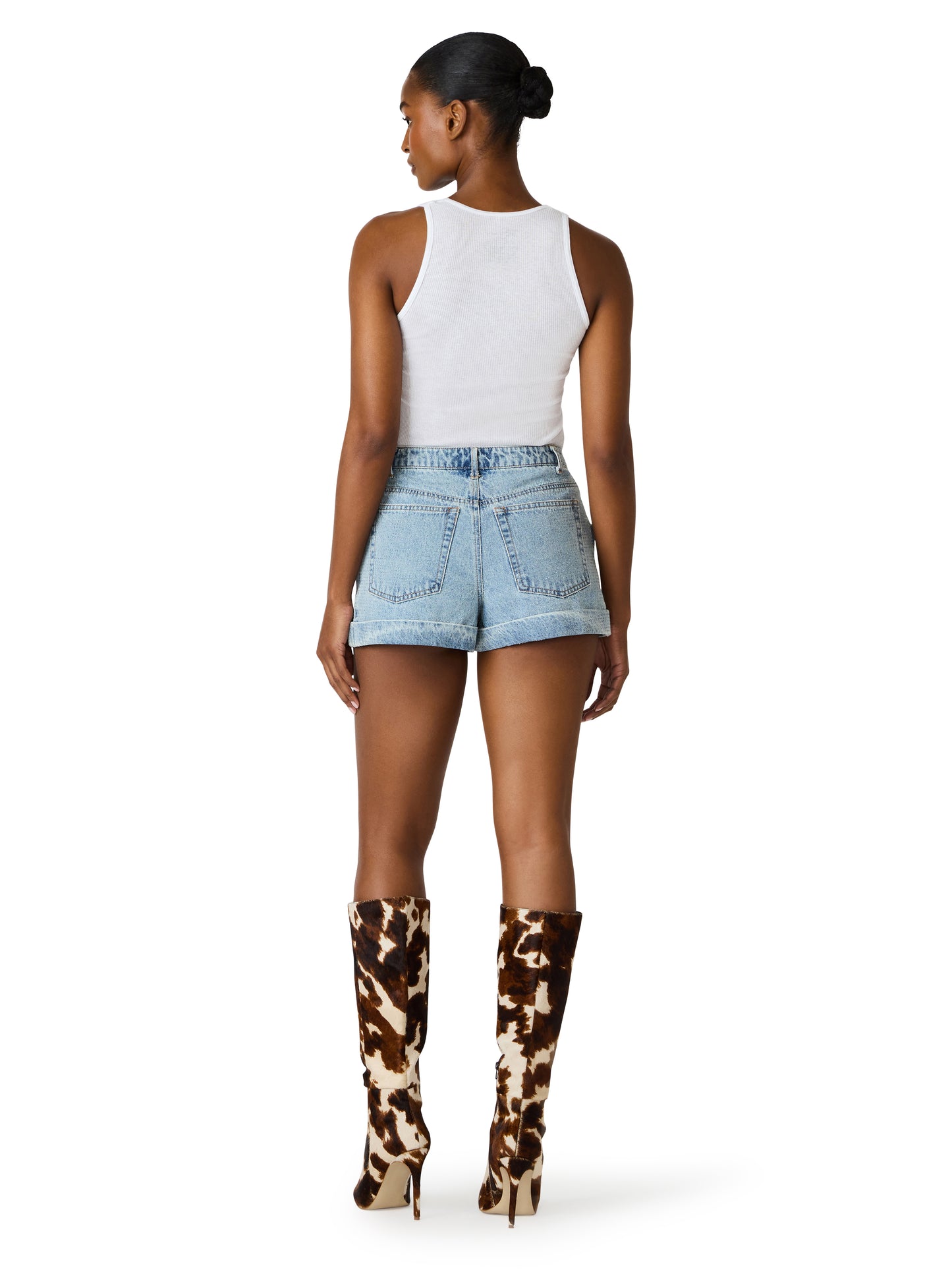 Rhinestone Denim Shorts