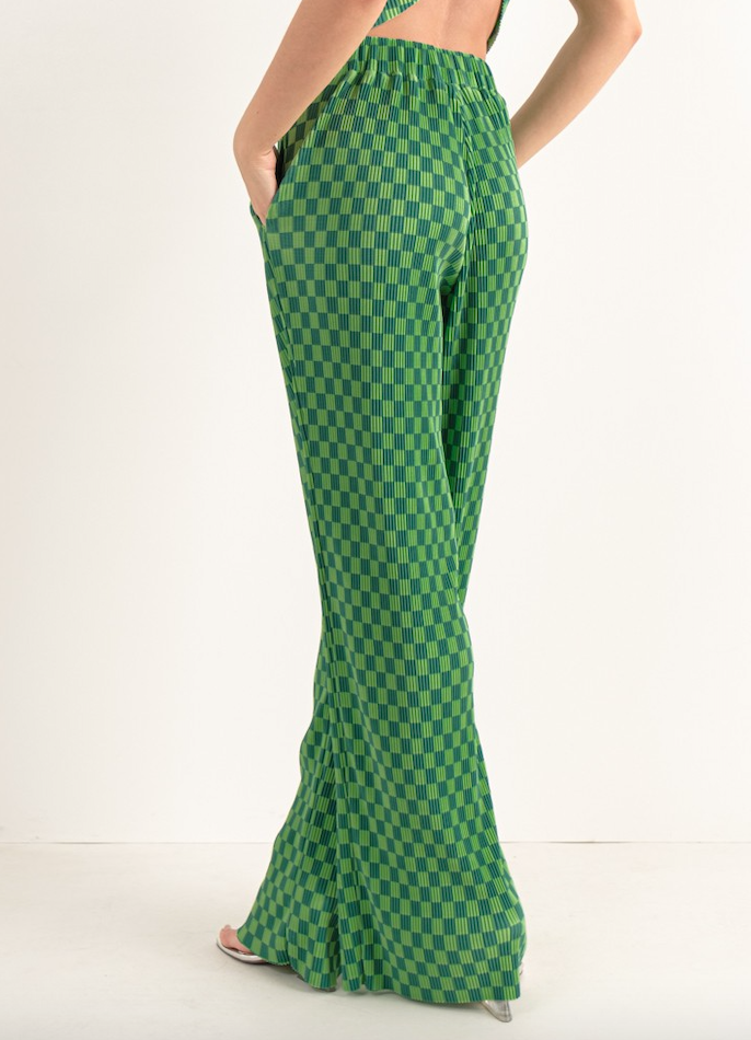 Checkered Print Pants