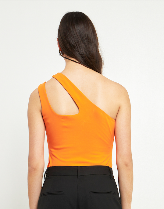 Knit One Shoulder Bodysuit