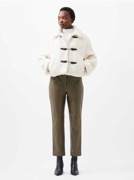 Cream Faux Fur Jacket