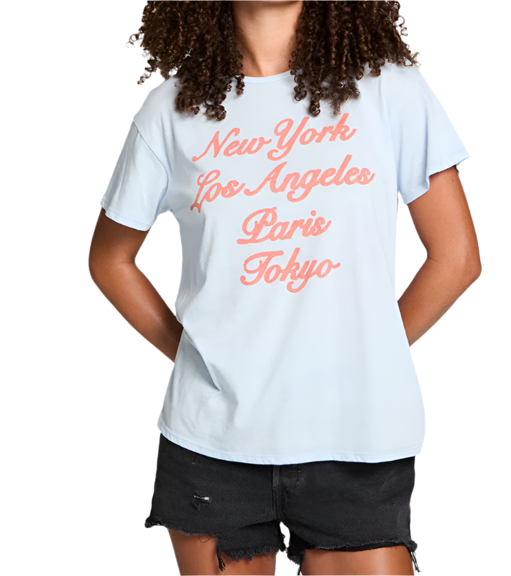 Baby Blue Destination Tee