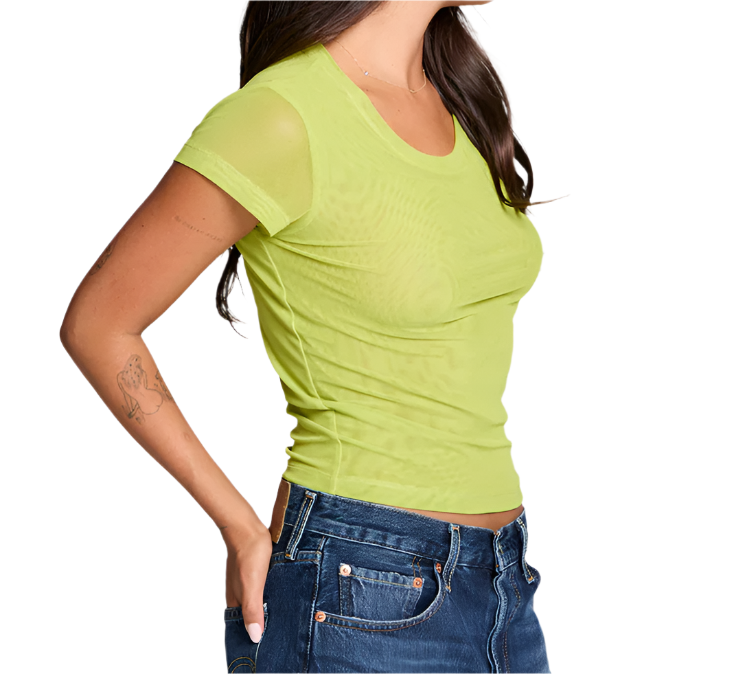 Chartreuse 90's Tee