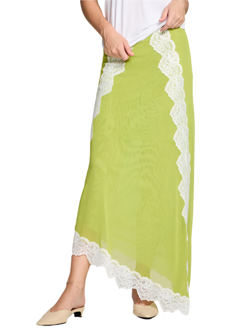 Chartreuse Maxi Skirt