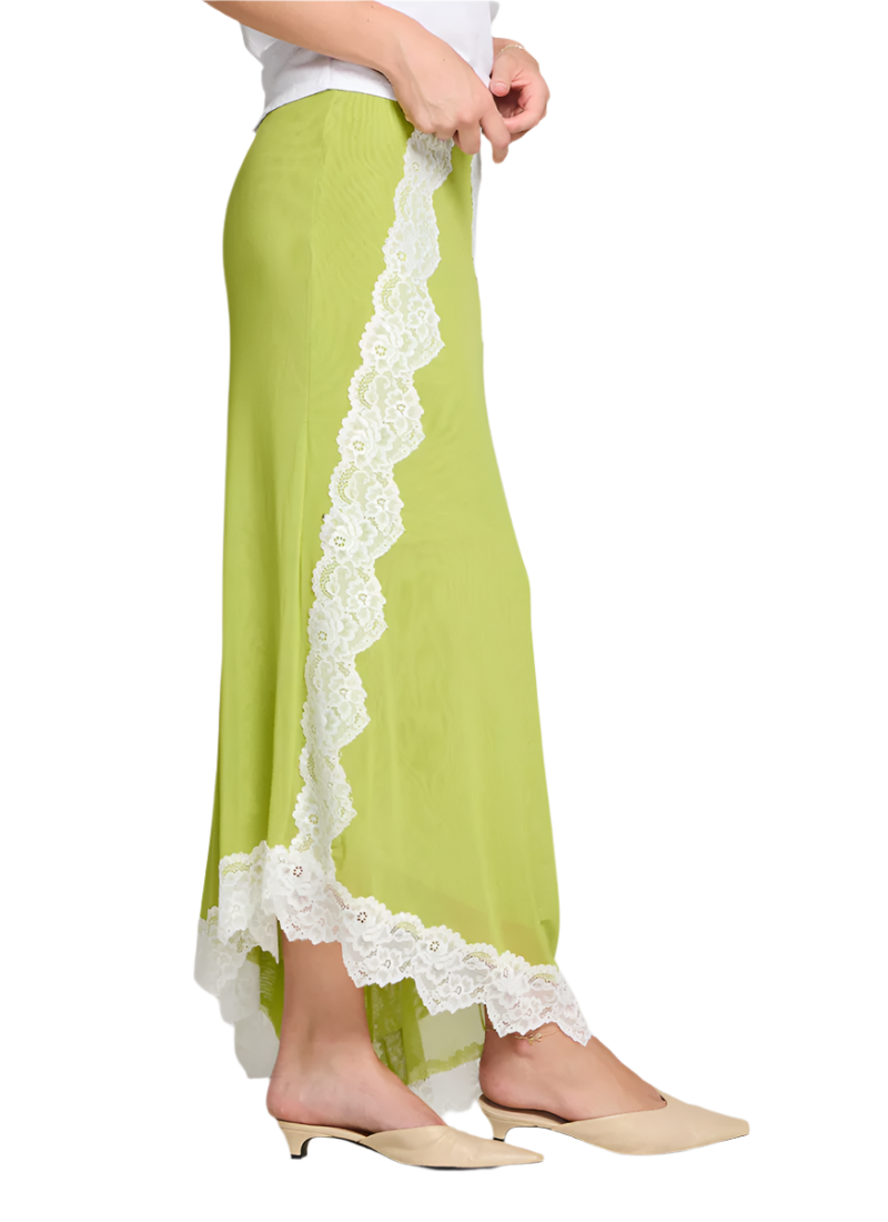 Chartreuse Maxi Skirt