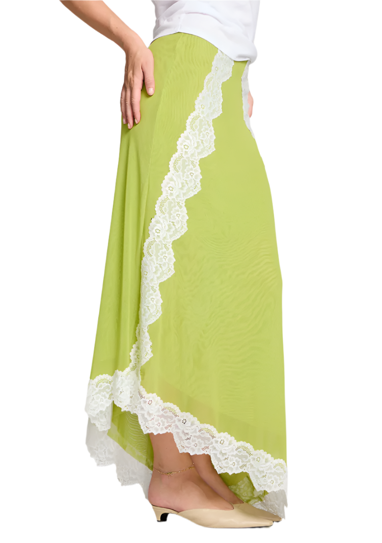Chartreuse Maxi Skirt