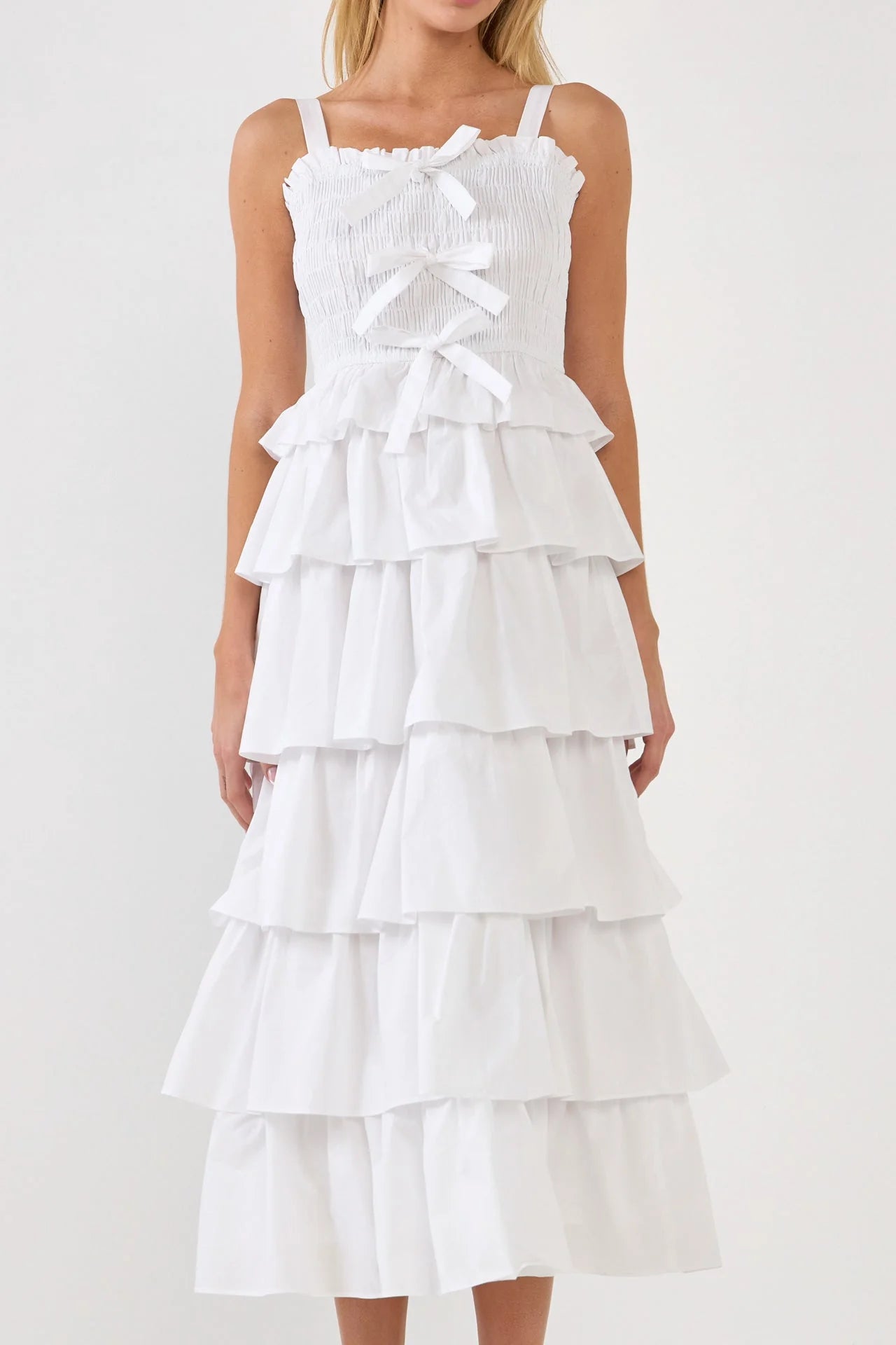 Ruffled Tiered maxi dress