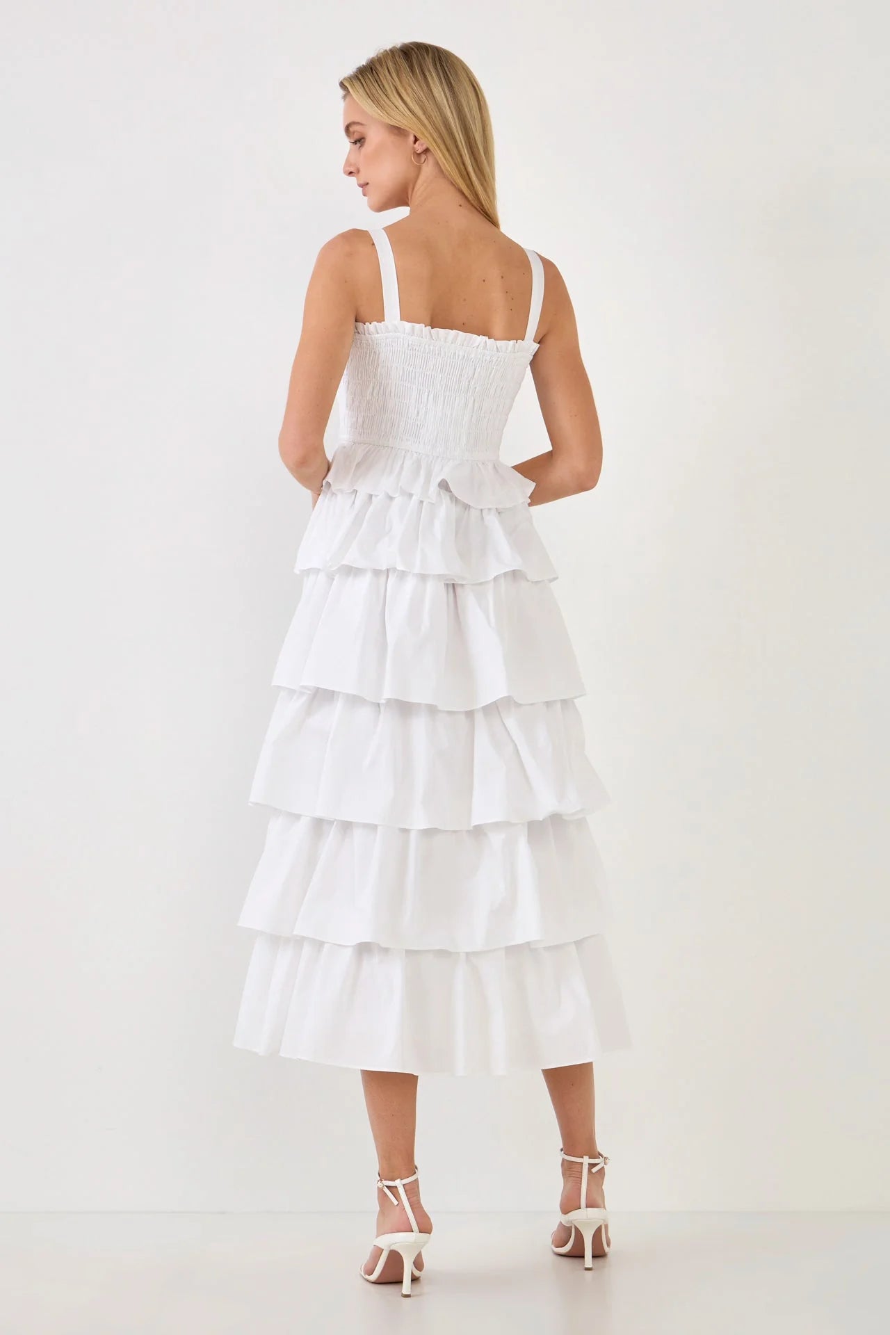 Ruffled Tiered maxi dress