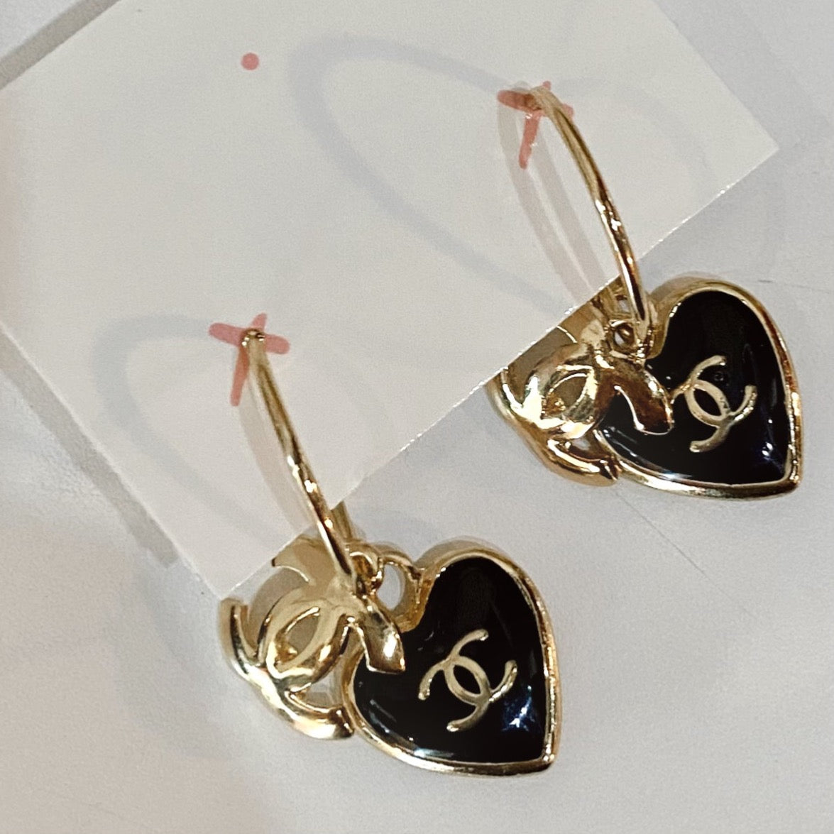 Designer Inspired CC Charm Earrings