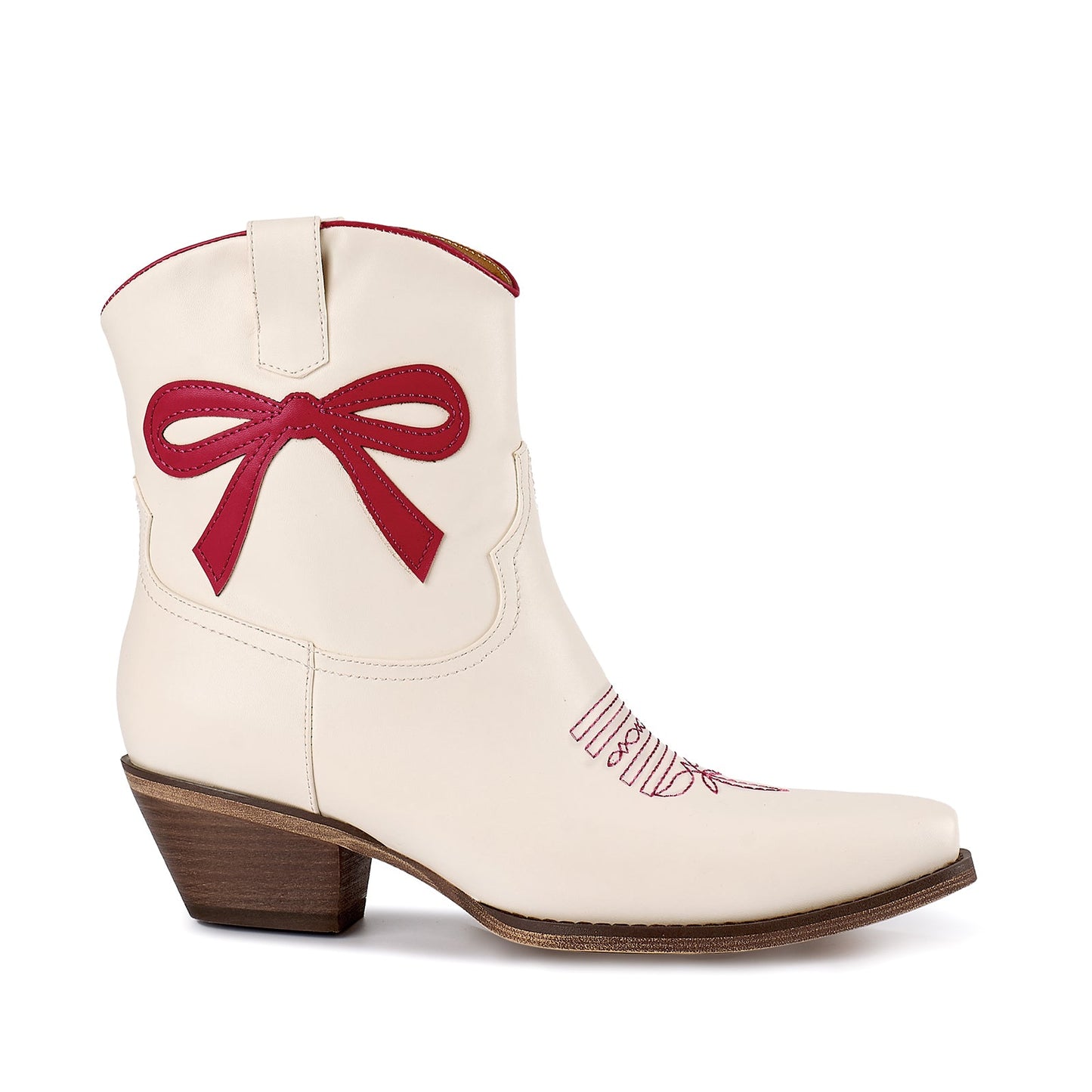 Red Bow Cowboy Booties