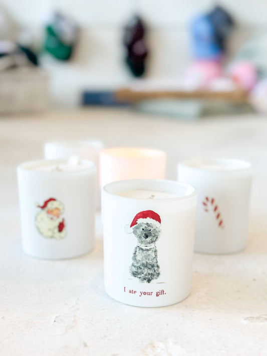 "I ate your Gift " 10oz Christmas Candle