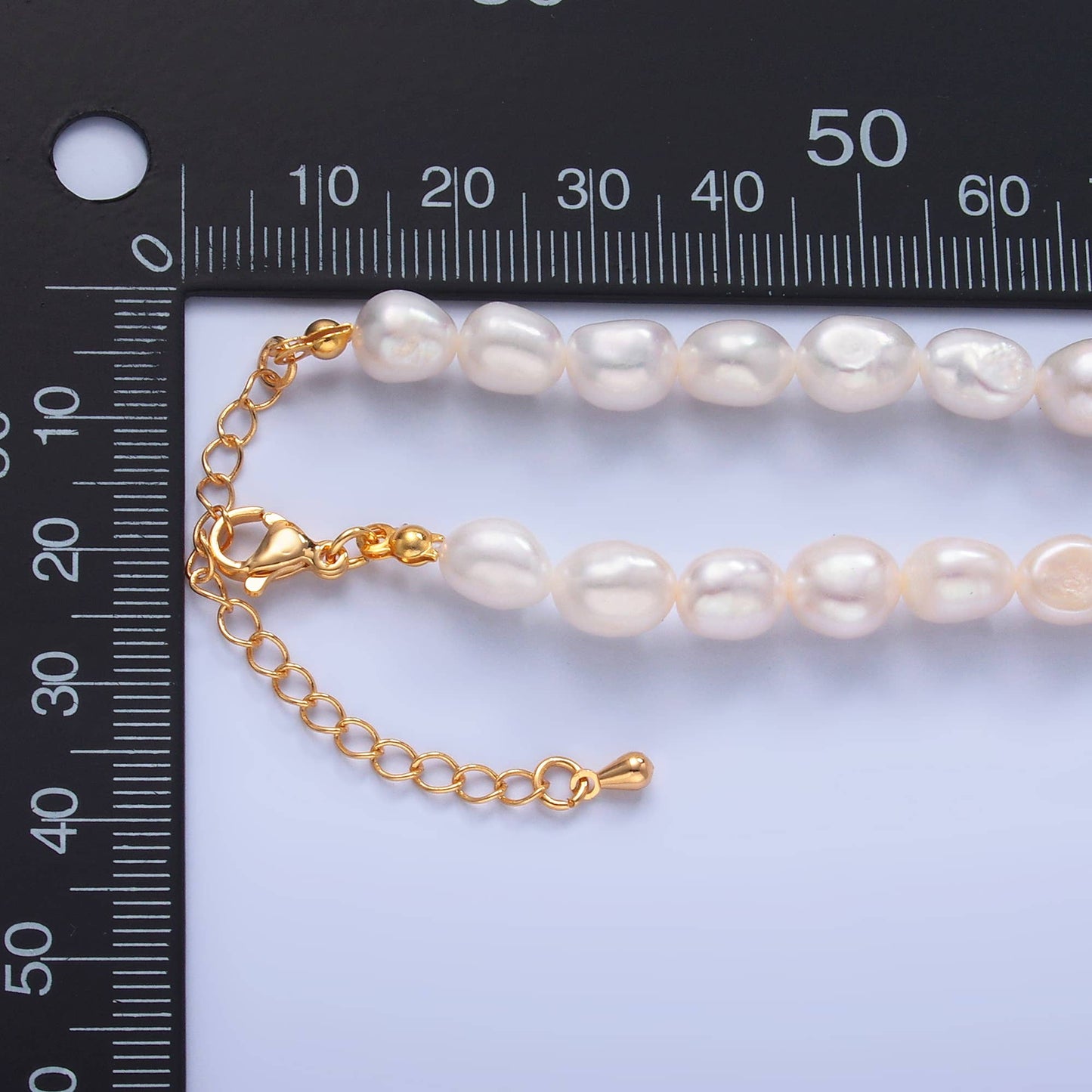 14K Gold Filled White Freshwater Pearl Necklace