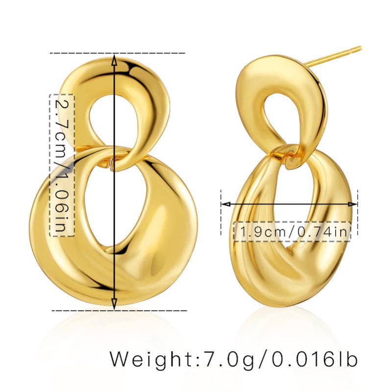 Geometric Drop Earrings
