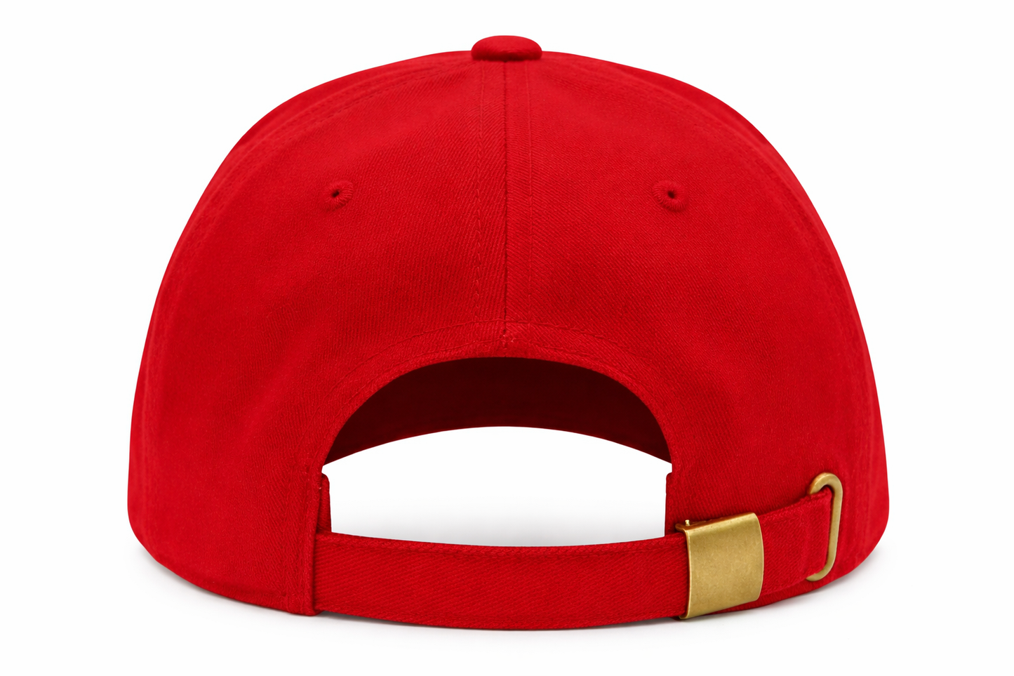 Premium Cotton Baseball Cap Dad Hat Men Women Deep Crown: Red