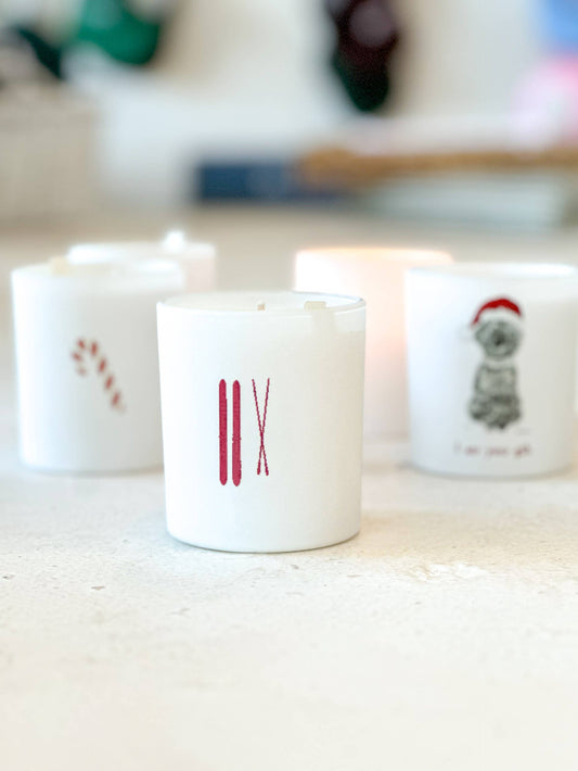 "Red Ski" 10oz Christmas Candle