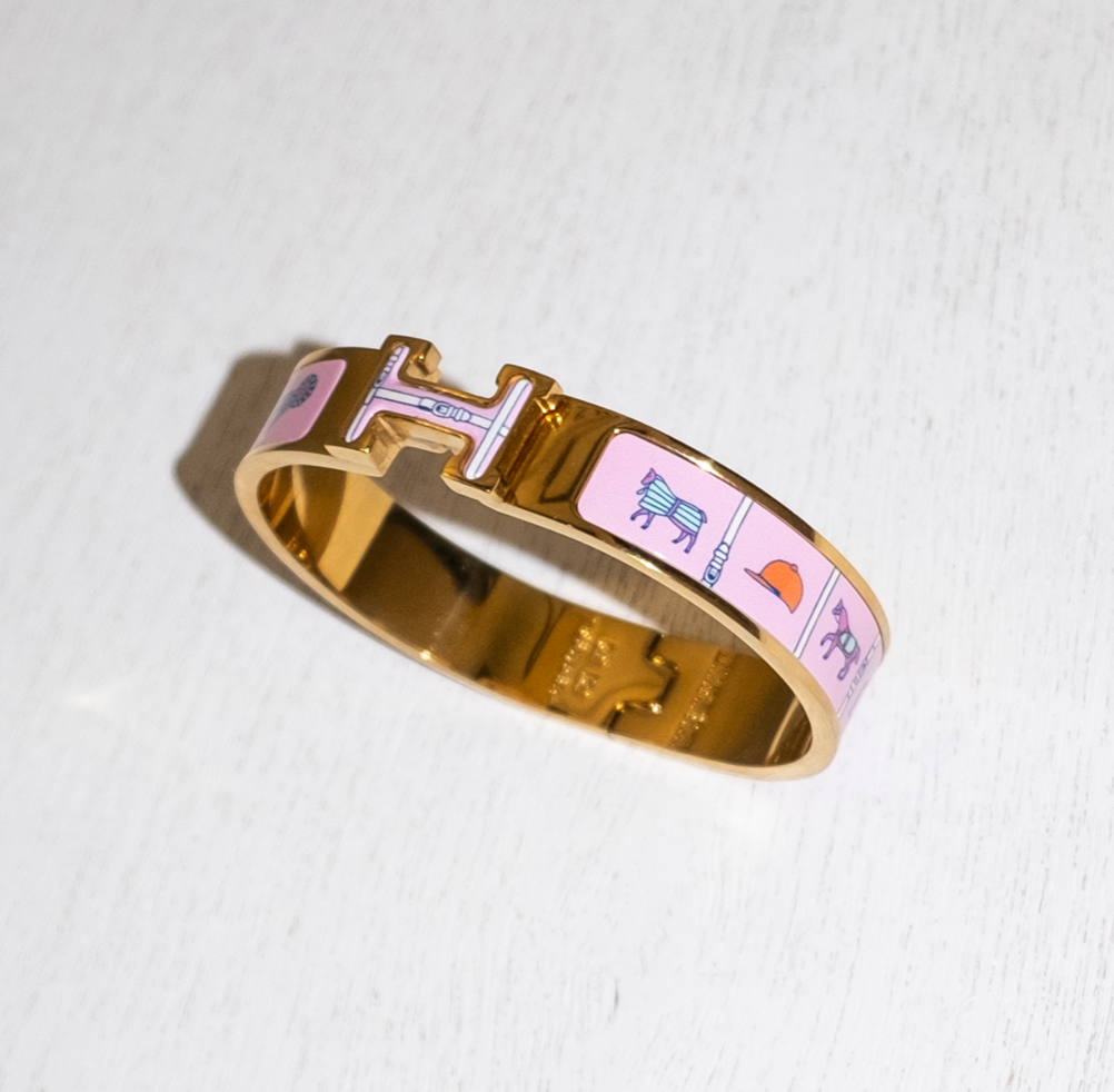 Designer Inspired H-Clasp Print Bracelet