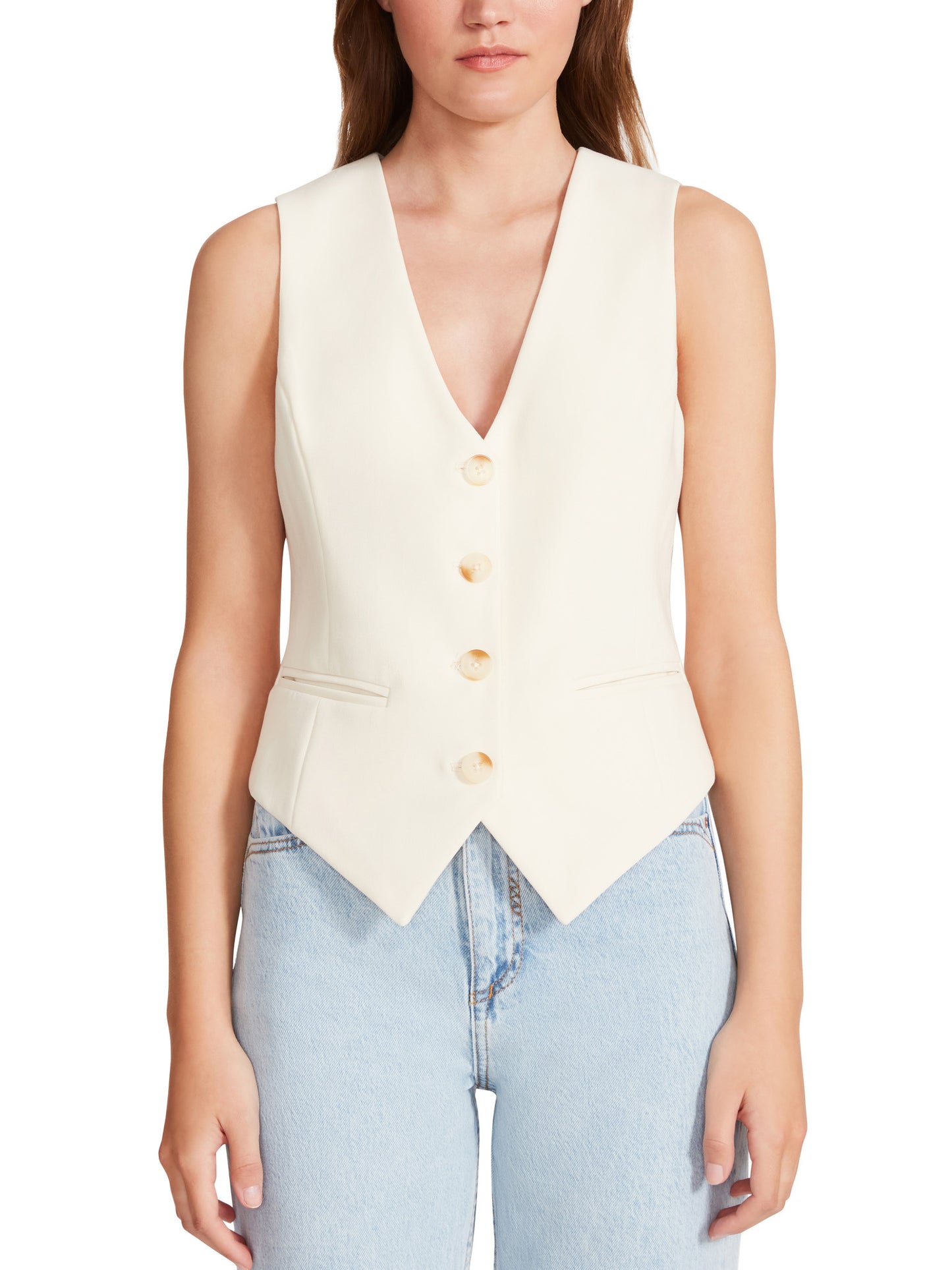 Beige Suit It Vest