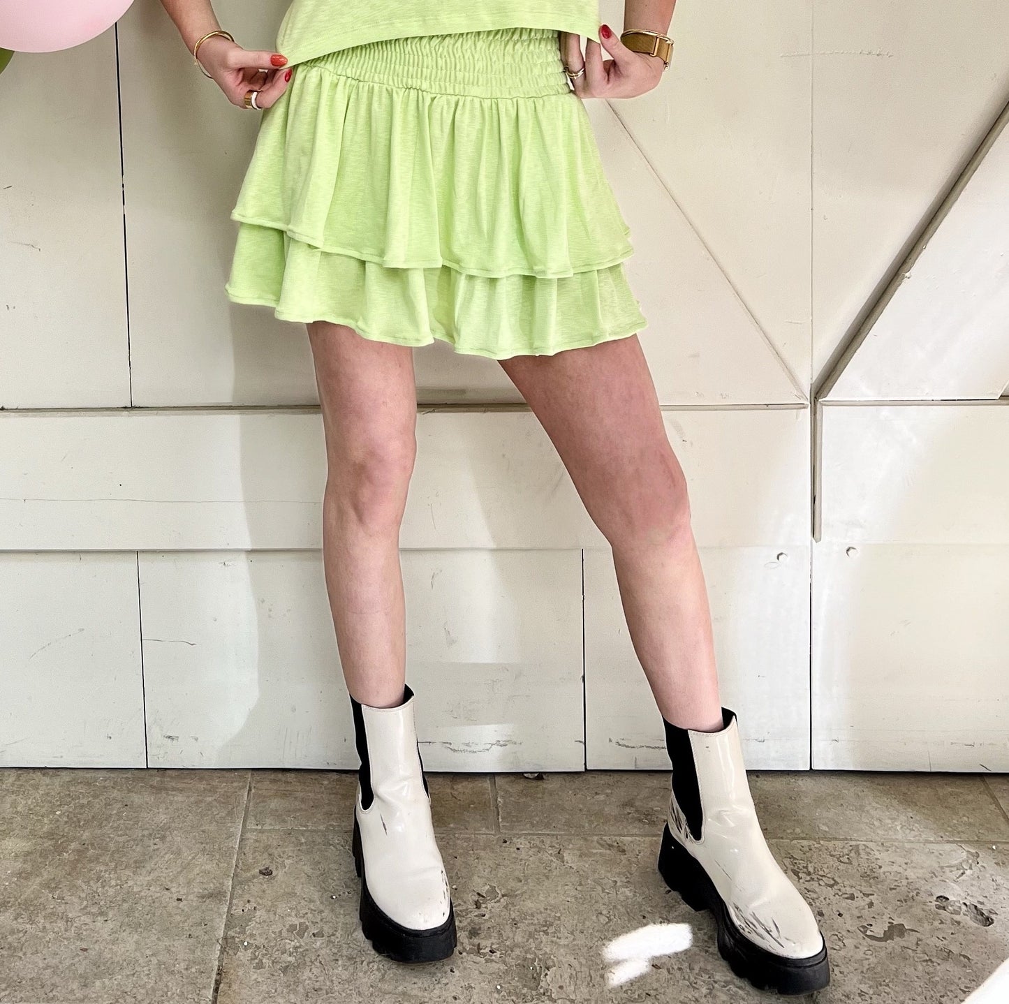 Isla Slub Jersey Skirt