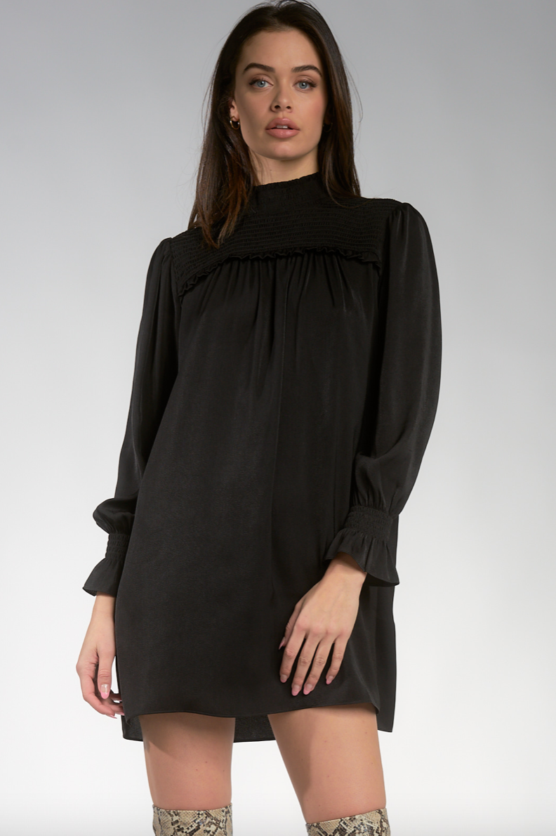 Black Smocked Dress