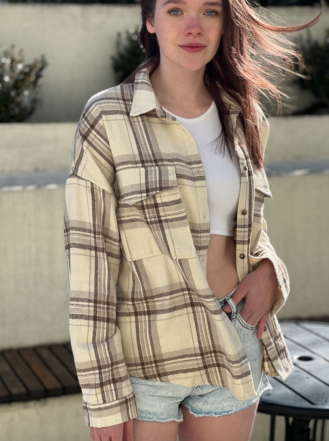 Oatmeal Plaid Flannel