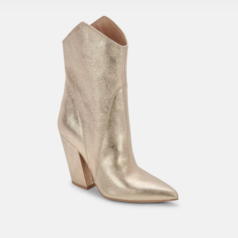 Nestly Light Gold Metallic Boot